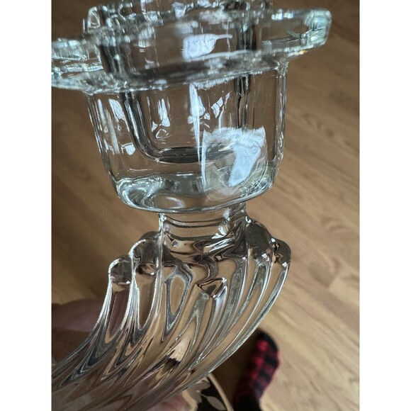 Tiffin Glass Double Candlestick Candelabra Art Deco Like In Vampires Diaries‎ - Picture 6 of 6
